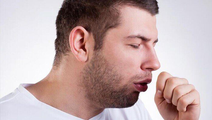 ho như một triệu chứng của sự hiện diện của ký sinh trùng